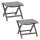 barths Gartenhocker Larino antikgrau, Metall, 2 St.