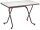 barths Gartentisch Madrid braun, weiß rechteckig 110,0 x 70,0 x 73,0 cm