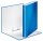 LEITZ WOW Ringbuch 2-Ringe blau 4,0 cm DIN A4, 1 St.