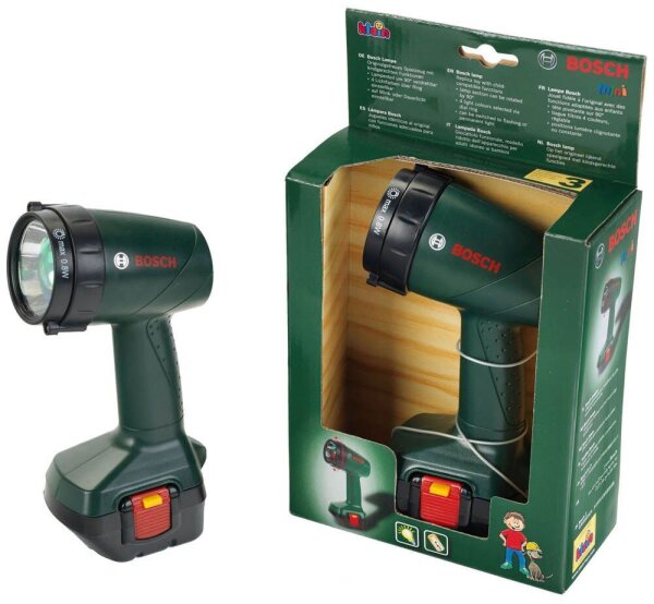 klein Spielzeug-Gartenwerkzeug Bosch Akku-Lampe 8448 grün, schwarz
