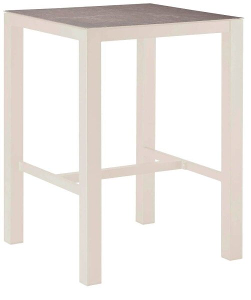 barths Gartentisch Paros grau, sand quadratisch 80,0 x 80,0 x 109,5 cm