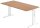HAMMERBACHER OS 16 höhenverstellbarer Schreibtisch nussbaum rechteckig, C-Fuß-Gestell weiß 160,0 x 80,0 cm