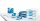 LEITZ Briefablage WOW blau DIN A4, 1 St.