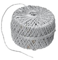 PRÄSENT Kordel Wolga glänzend silber 2,0 mm x...