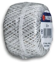 PRÄSENT Kordel Wolga glänzend silber 2,0 mm x...