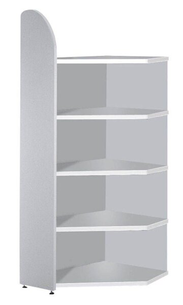 Kerkmann Eckregal Dante lichtgrau 60,0 x 32,5 - 60,0 x 190,0 cm, 1 St.