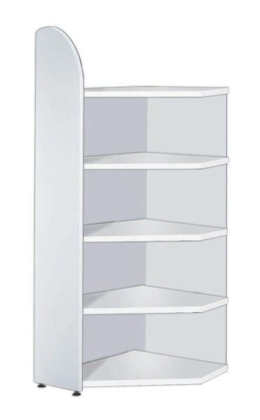 Kerkmann Eckregal Dante weiß 60,0 x 32,5 - 60,0 x 190,0 cm, 1 St.