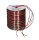 PRÄSENT Geschenkband Raffia glänzend rot/braun/grün 3,0 mm x 50,0 m