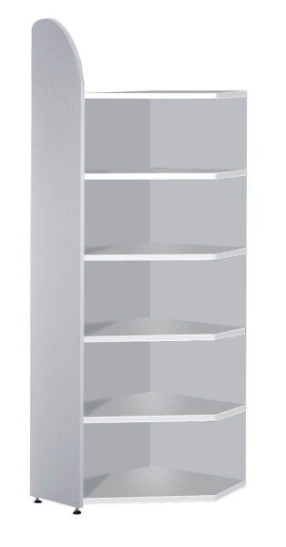 Kerkmann Eckregal Dante lichtgrau 60,0 x 32,5 - 60,0 x 225,0 cm, 1 St.