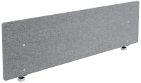 HAMMERBACHER Tischtrennwand VARW18/5, grau 179,5 x 50,0...