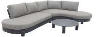 barths Loungegruppe Salerno anthrazit Kunststoff, Metall,...