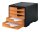 styro Schubladenbox styroswingbox  apricot 275-8430.4191, DIN A4 mit 5 Schubladen, 1 St.