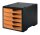 styro Schubladenbox styroswingbox  apricot 275-8430.4191, DIN A4 mit 5 Schubladen, 1 St.
