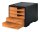 styro Schubladenbox styroswingbox  apricot 275-8430.4191, DIN A4 mit 5 Schubladen, 1 St.