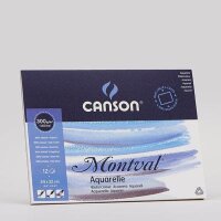 canson Aquarellblock Montval 24,0 x 32,0 cm 300 g/qm, 12...