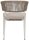 barths Gartenstuhl mit Armlehnen Spitz sand, Metall, 2 St.