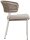barths Gartenstuhl mit Armlehnen Spitz sand, Metall, 2 St.