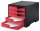 styro Schubladenbox styroswingbox  cranberry 275-8430.2291, DIN A4 mit 5 Schubladen, 1 St.
