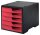 styro Schubladenbox styroswingbox  cranberry 275-8430.2291, DIN A4 mit 5 Schubladen, 1 St.