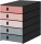 styro Schubladenbox styroval pro Emotions Advent  rosa, grau 14-8000.AD, DIN A4 mit 5 Schubladen, 1 St.