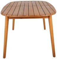 barths Gartentisch Siena akazie  rechteckig abgerundet 180,0 - 240,0 x 100,0 x 75,0 cm