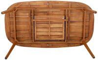 barths Gartentisch Siena akazie  rechteckig abgerundet 180,0 - 240,0 x 100,0 x 75,0 cm