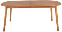 barths Gartentisch Siena akazie  rechteckig abgerundet 180,0 - 240,0 x 100,0 x 75,0 cm