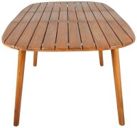 barths Gartentisch Siena akazie  rechteckig abgerundet 180,0 - 240,0 x 100,0 x 75,0 cm