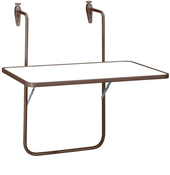 barths Boy  Balkonhängetisch rechteckig Spanplatte weiß 60,0 x 40,0 x 5,0 cm, 1 St.