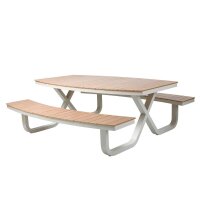 BEST Sitzgruppe Buddy, silber Kunststoff, Metall  ( 521491 )