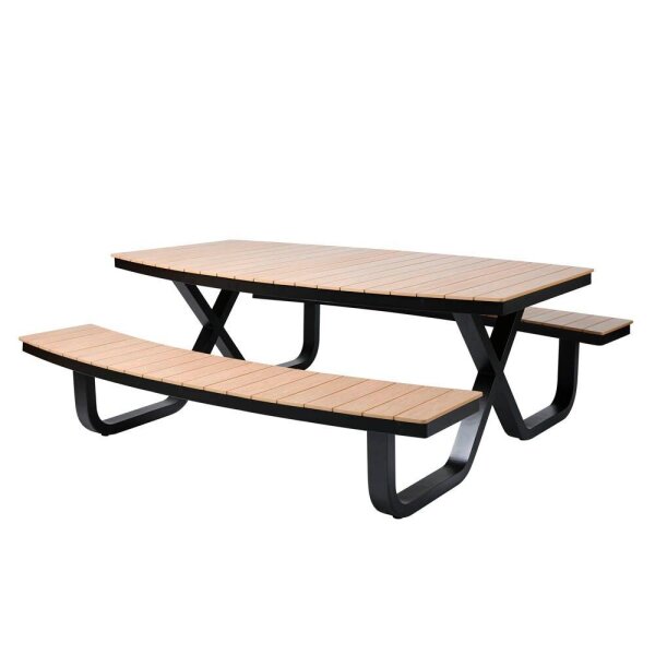 barths Sitzgruppe Buddy, schwarz Kunststoff, Metall