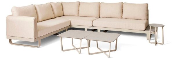 barths Loungegruppe Fellow sand Metall, 13-teilig