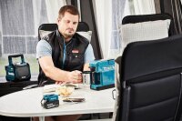 makita DCM501Z (ohne Akku) Akku-Kaffeemaschine blau, 4 Tassen