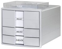 HAN Schubladenbox IMPULS  lichtgrau 1017-11D, DIN A4 mit...