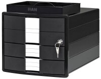 HAN Schubladenbox IMPULS mit Schloss  schwarz 1018-13D,...