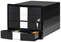 HAN Schubladenbox IMPULS mit Schloss  schwarz 1018-13D,...