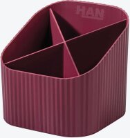 HAN Stiftehalter KARMA rot Polystyrol 4 Fächer 11,1...