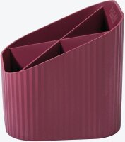 HAN Stiftehalter KARMA rot Polystyrol 4 Fächer 11,1 x 11,1 x 10,5 cm