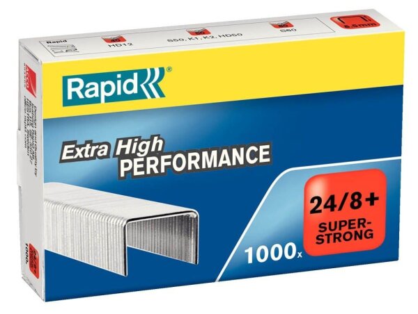 Rapid Heftklammern Super Strong 24/8, 1.000 St.