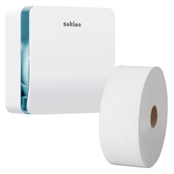 Satino Toilettenpapierspender HYGINITY S JT1 System 333404 weiß Kunststoff, 1 St.