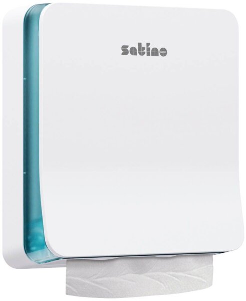 Satino Papierhandtuchspender HYGINITY Interfold S PT2 System 333412 weiß Kunststoff, 1 St.