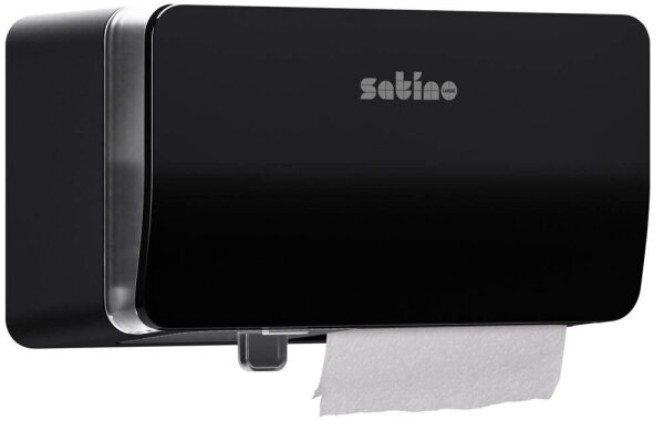 Satino Toilettenpapierspender HYGINITY MT1 System 333427 schwarz Kunststoff, 1 St.