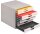 DURABLE Schubladenbox VARICOLOR®  weiß mit bunten Farblinien 763027, DIN A4 mit 10 Schubladen, 1 St.