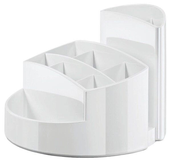 HAN Stiftehalter RONDO weiß Polystyrol 9 Fächer 14,0 x 14,0 x 10,9 cm