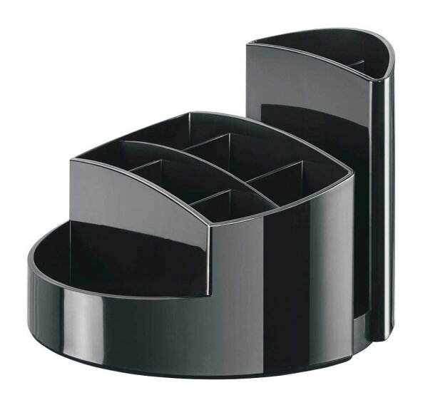 HAN Stiftehalter RONDO schwarz Polystyrol 9 Fächer 14,0 x 14,0 x 10,9 cm