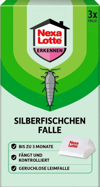 Nexa Lotte® Silberfischchen-Fallen weiß, 3 St.