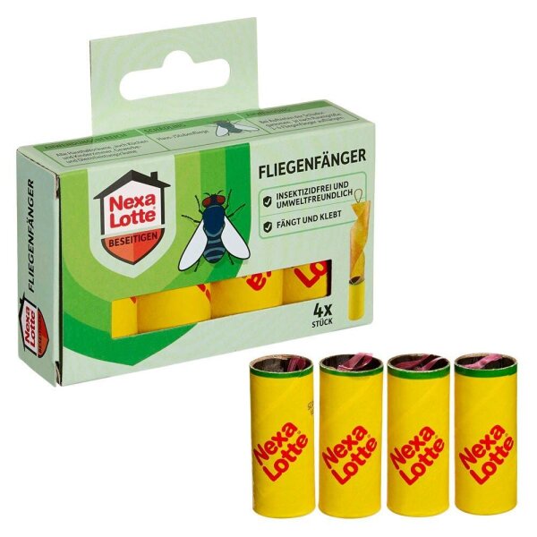 Nexa Lotte® Fliegenfänger braun, 4 St.