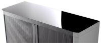 PAPERFLOW easyOffice Rollladenschrank schwarz ohne Fachböden 110,0 x 41,5 x 104,0 cm