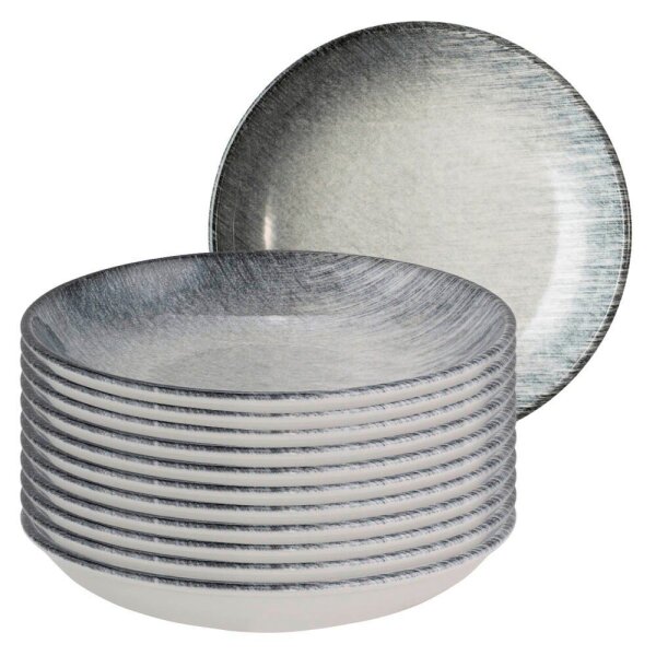 ID Fine Teller Brezza Valle blau/grau Ø 25,0 cm, 12 St.