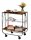 WENKO Servierwagen Dinett Deluxe braun 68,0 x 40,6 x 70,0 cm